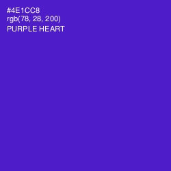 #4E1CC8 - Purple Heart Color Image