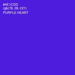 #4E1CDD - Purple Heart Color Image