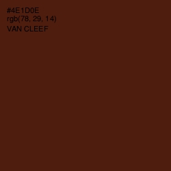 #4E1D0E - Van Cleef Color Image