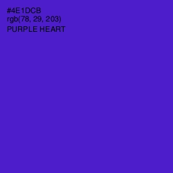 #4E1DCB - Purple Heart Color Image