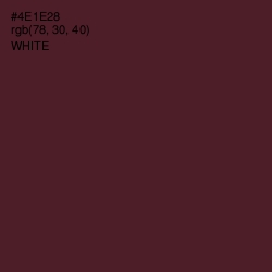 #4E1E28 - Wine Berry Color Image