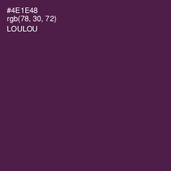 #4E1E48 - Loulou Color Image