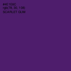 #4E1E6C - Scarlet Gum Color Image