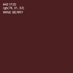 #4E1F20 - Wine Berry Color Image