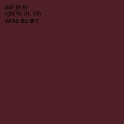 #4E1F26 - Wine Berry Color Image