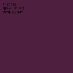 #4E1F3E - Wine Berry Color Image