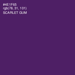 #4E1F65 - Scarlet Gum Color Image