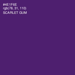 #4E1F6E - Scarlet Gum Color Image