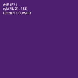 #4E1F71 - Honey Flower Color Image