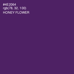 #4E2064 - Honey Flower Color Image