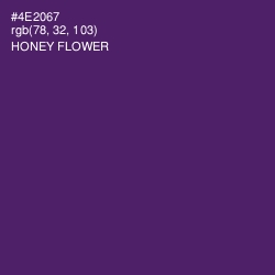 #4E2067 - Honey Flower Color Image