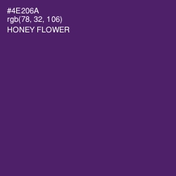 #4E206A - Honey Flower Color Image