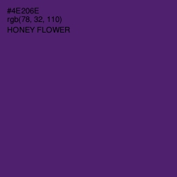 #4E206E - Honey Flower Color Image