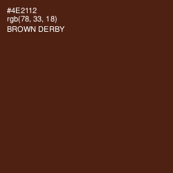 #4E2112 - Brown Derby Color Image
