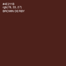 #4E211B - Brown Derby Color Image