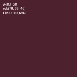 #4E212E - Livid Brown Color Image