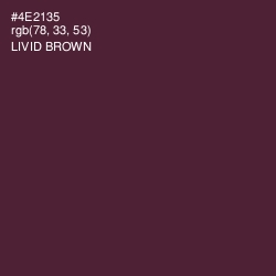 #4E2135 - Livid Brown Color Image