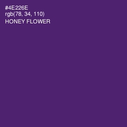 #4E226E - Honey Flower Color Image