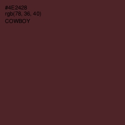 #4E2428 - Cowboy Color Image