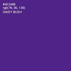 #4E2488 - Daisy Bush Color Image