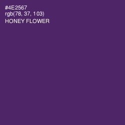#4E2567 - Honey Flower Color Image