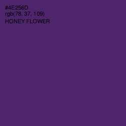 #4E256D - Honey Flower Color Image