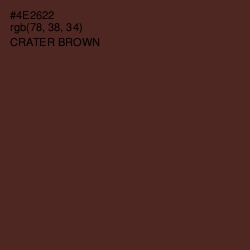 #4E2622 - Crater Brown Color Image