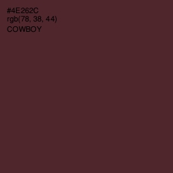 #4E262C - Cowboy Color Image