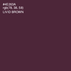 #4E263A - Livid Brown Color Image