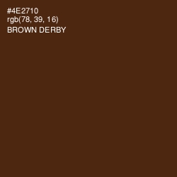 #4E2710 - Brown Derby Color Image