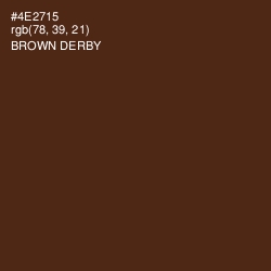 #4E2715 - Brown Derby Color Image