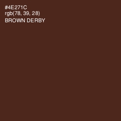 #4E271C - Brown Derby Color Image