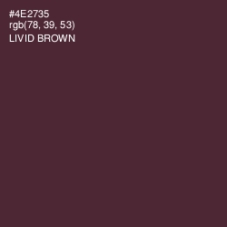 #4E2735 - Livid Brown Color Image