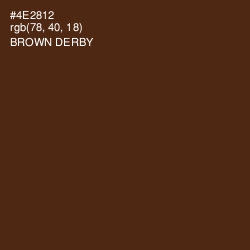 #4E2812 - Brown Derby Color Image