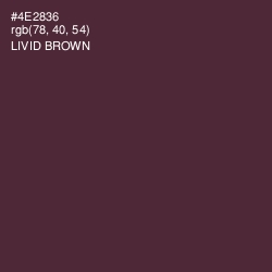 #4E2836 - Livid Brown Color Image