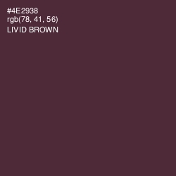 #4E2938 - Livid Brown Color Image