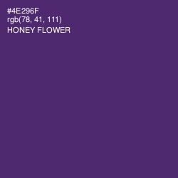 #4E296F - Honey Flower Color Image