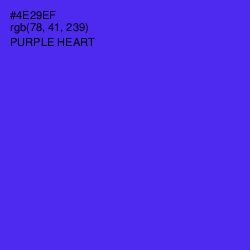 #4E29EF - Purple Heart Color Image