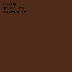 #4E2A18 - Brown Derby Color Image