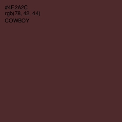 #4E2A2C - Cowboy Color Image