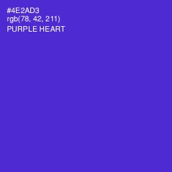 #4E2AD3 - Purple Heart Color Image