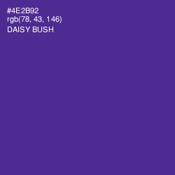 #4E2B92 - Daisy Bush Color Image