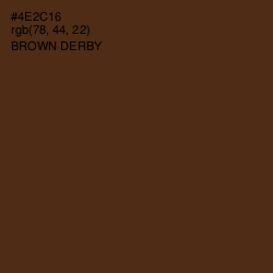 #4E2C16 - Brown Derby Color Image