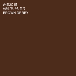 #4E2C1B - Brown Derby Color Image