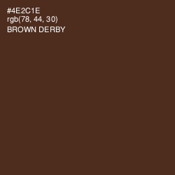 #4E2C1E - Brown Derby Color Image
