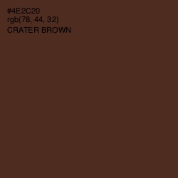 #4E2C20 - Crater Brown Color Image