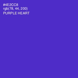 #4E2CC8 - Purple Heart Color Image