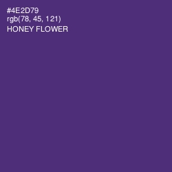 #4E2D79 - Honey Flower Color Image