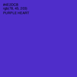 #4E2DCB - Purple Heart Color Image