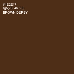 #4E2E17 - Brown Derby Color Image